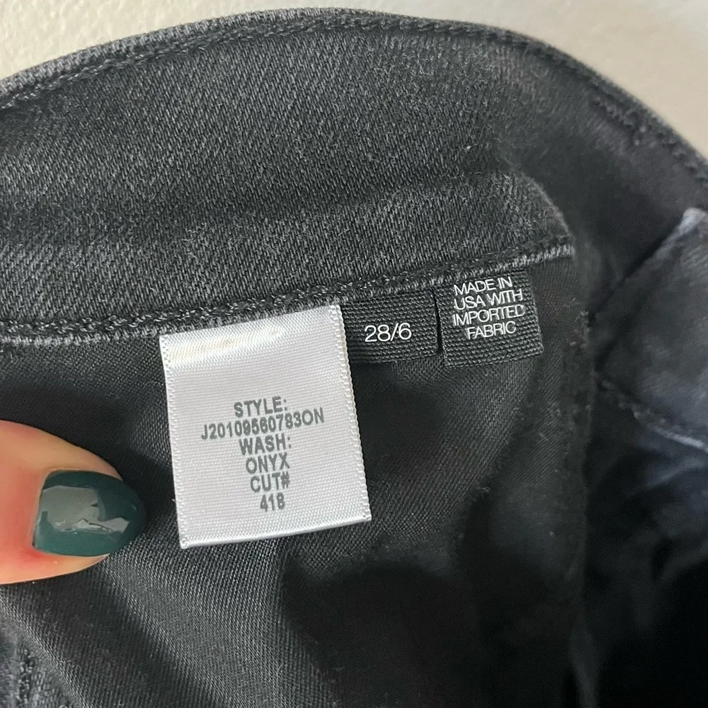 Veronica Beard Jeans Emma Skinny Mid Rise Onyx Black Size 28